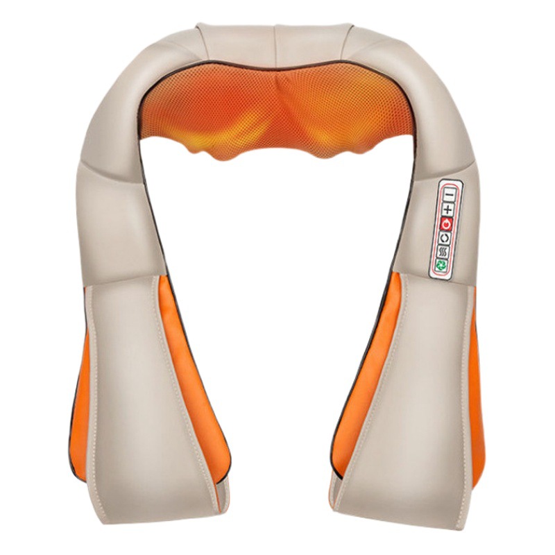 Cross-Border Cervical Spine Kneading Massage Shawl, Car-Mounted and Home-Use Multifunctional Red Light Heating Cervical Spine and Shoulder Massage Instrument Wholesale