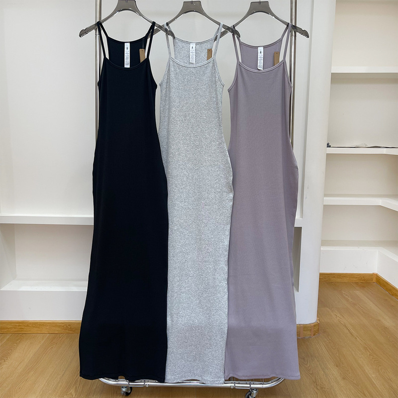 Skims Kardashian Yi Mengling Same Sling dress Cotton Ammonia Long Dress Slim-Fit Slimming High Elastic Hip Dress Skims Kardashian Yi Mengling Same Sling dress Cotton Ammonia Long Dress Slim-Fit Slimming High Elastic Hip Dress