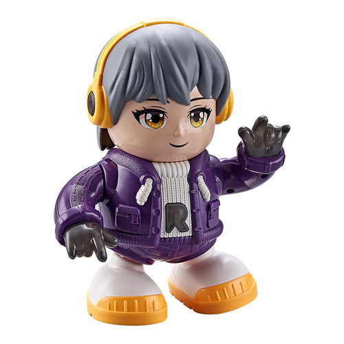 跨境电动玩具摇摆公仔声光跳舞机器人灯光音乐儿童男女孩礼物批发