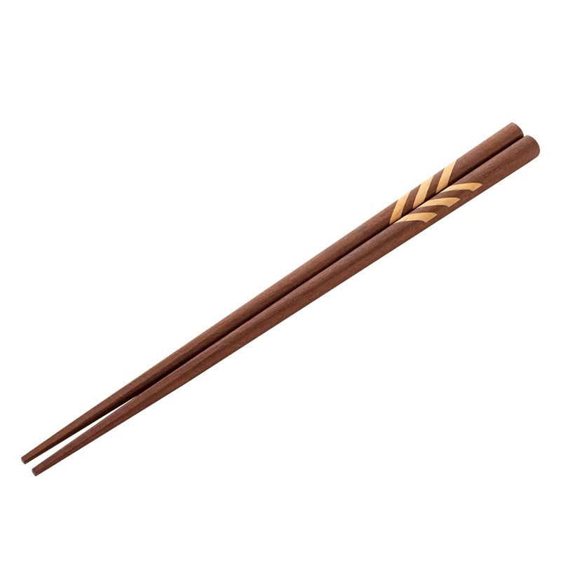 홍백단 대각선 줄무늬 젓가락 24cm