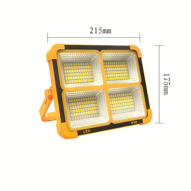 Reflector Solar con Batería de Gran Capacidad, Iluminación de Emergencia para Exteriores, Luz Multifuncional, Alto Brillo Transfronterizo