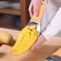 Mango knife wholesale Japanese style large thickened fruit shape scooping fruit dicing diced avocado watermelon knife