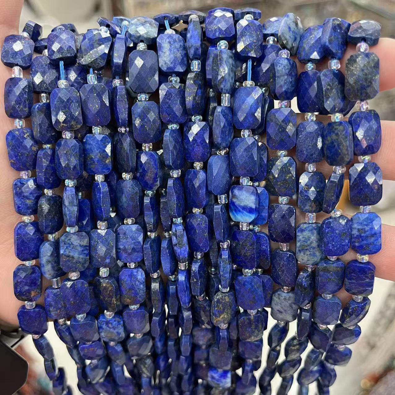75g Weight Beads Jewelry Making Type 7*11mm Jewelry Making Size Jewelry Accessories Classification Faceted Embellishment A String Quantity Blue Aventurine, Amazonite, natural stone, Tourmaline, Opal Material Irregular, Geometric Pattern All Seasons Season Retro, Classic Style Style A String 7*11mm Blue Aventurine Amazonite Natural Stone Irregular Geometric Faceted Jewelry Accessories Beads 7