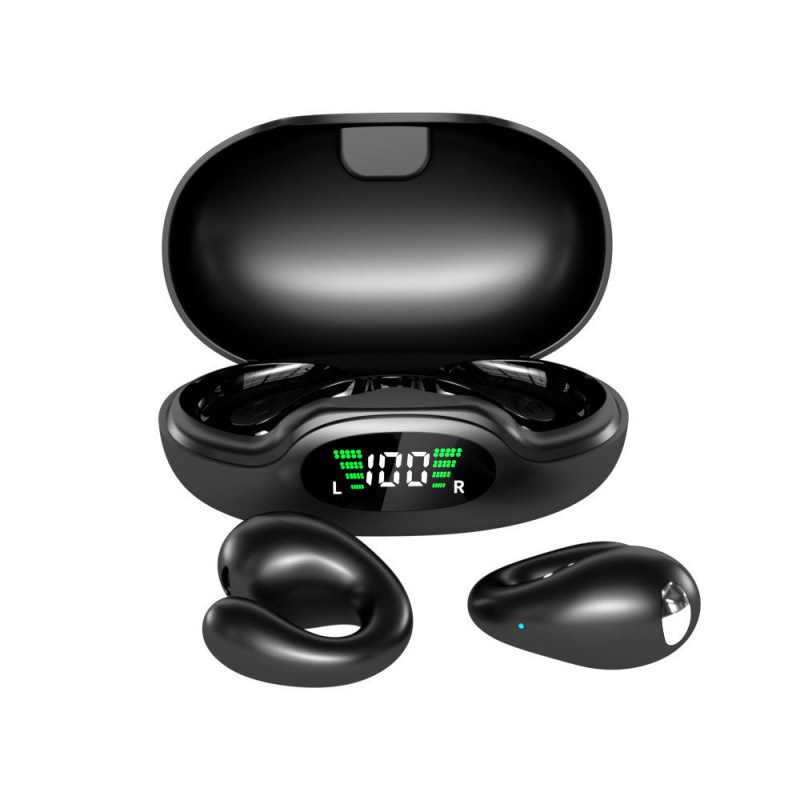 2025年新作 イヤークリップ式 骨伝導 非インイヤー Bluetooth ヘッドセット 超長バッテリー寿命 ノイズリダクション スポーツ ミュージック ハイクオリティ|undefined
