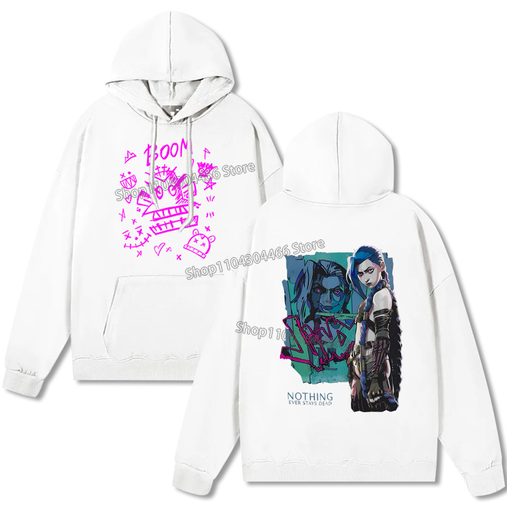 Arcane Hoodie Y2k Clothes Jinx Arcane Pullover for Men/women