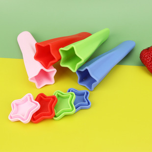Star Popsicle Five-Pointed Star Ice Cream Fda Food-Grade Silicone Popsicle Mold Ice Cream Mold Silicone