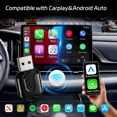 Two-In-One, Simsiz CarPlay və Android Auto