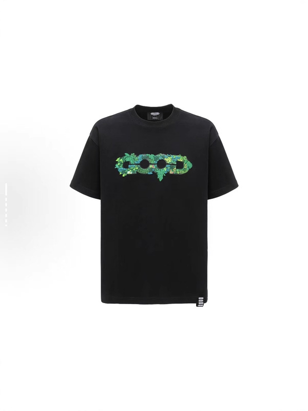 现货 GOODBRAND 立体绿植刺绣地图LOGO宽松短袖T恤 男女同款|undefined
