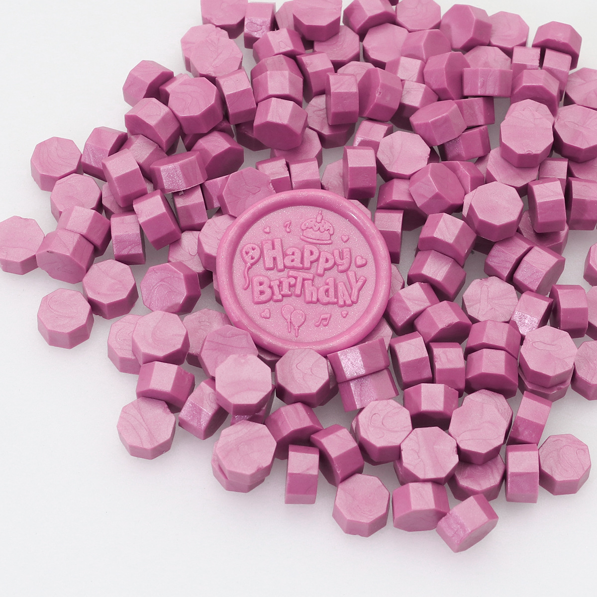 Perlas de cera de sellado octogonales Oucai, 500g, 131 colores, perlas de sellado de cera a granel, colores mixtos, baratas, perladas, una libra.