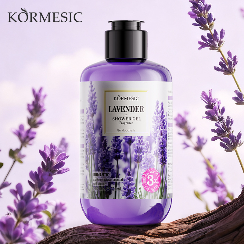 Gel de ducha de lavanda de cerezo serie de gel de ducha de fragancia doméstica fábrica transfronteriza al por mayor image 3