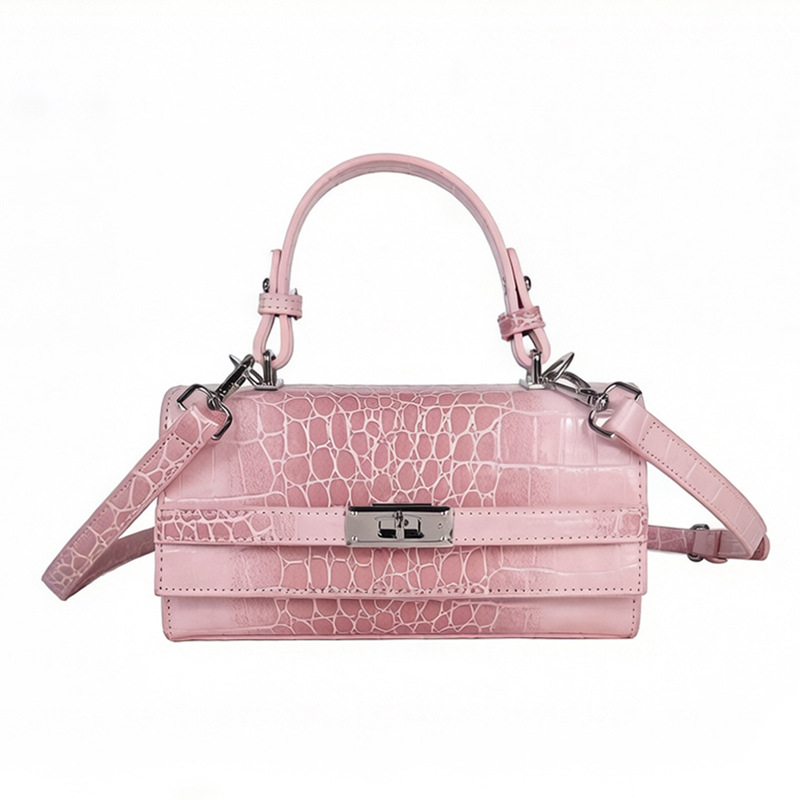 Texturas de alta calidad de moda de cocodrilo Kelly bolso de mano pequeño bolso cuadrado para mujeres nuevas ventas calientes de moda de lujo ligero mochila