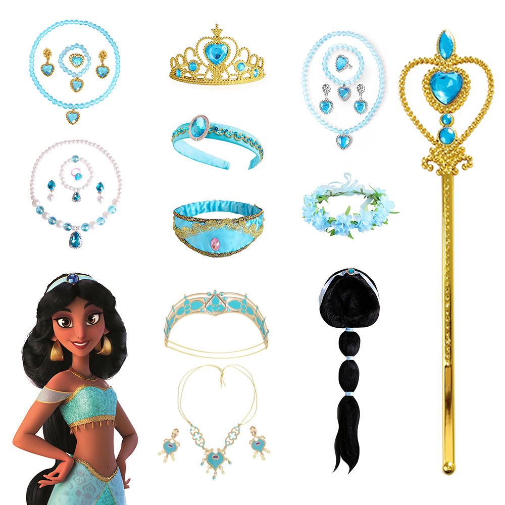 Jasmine Princess Jewelry Resumen Combinación de enlaces Accesorios COS de Halloween para niños al por mayor Comercio exterior transfronterizo Aladdin