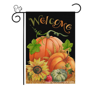 2023 Amazon Halloween garden flag outdoor courtyard flag digital printing double-sided printing garden flag wholesale