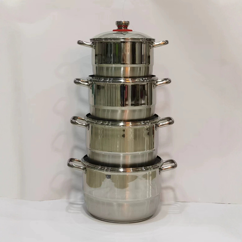 輸出セット調理器具ステンレス厚手スープ鍋蒸し鍋三点セット四点セットCookware set調理器具|undefined