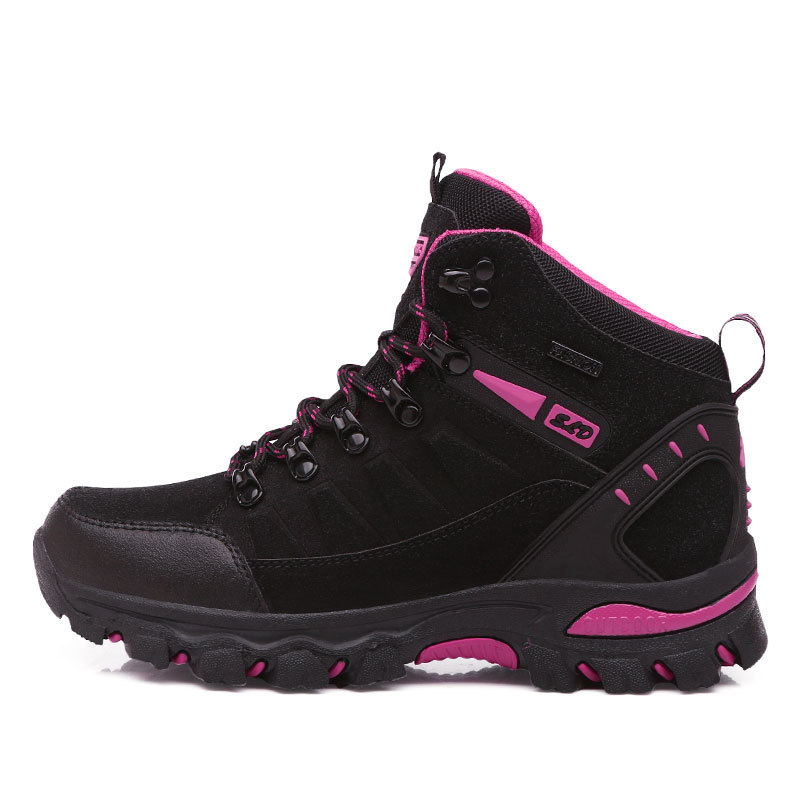 Turismo transfronterizo al por mayor zapatos de montaña para mujeres, zapatos de montaña para hombres, zapatos de montaña al aire libre, otoño y invierno
