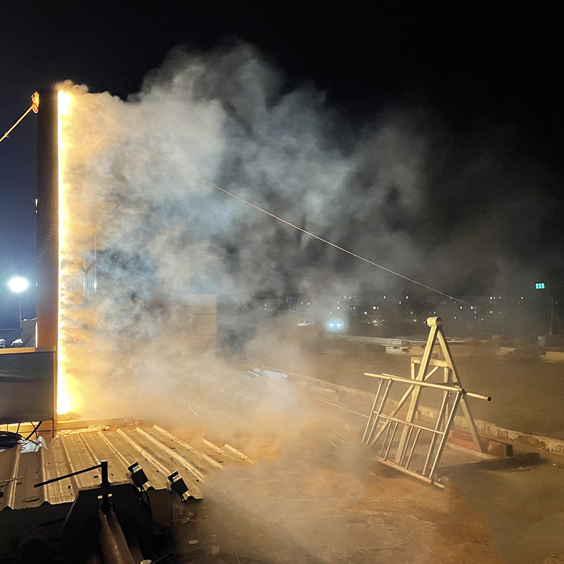 不锈钢镜面引流雾化隧道 婚礼排队制造气氛人工造雾机制作厂家