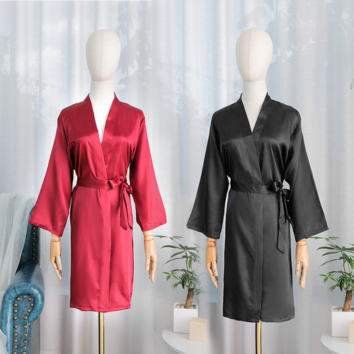 Lingerie for bridesmaids, morning dresses for brides, plain wedding dresses, sleepwear for bridesmaids, thin wedding robes, open sweaters for ladies, wholesale women's pajamas for makeup