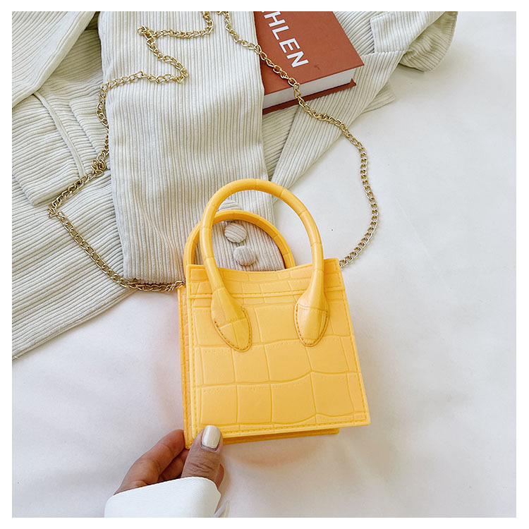 2025 Cross-border new popular smiling face bag, small square bag, fashionable and versatile chain hand bag, shoulder and crossbody jelly women's bag undefined