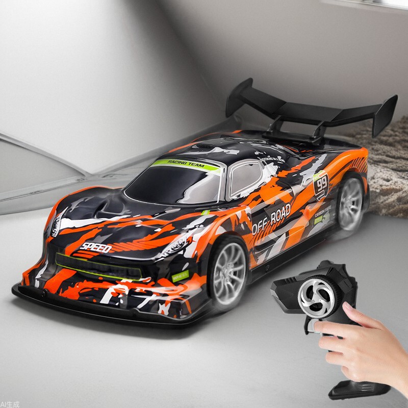 Rc Drift Car for Boys and Girls, Electric Flat Racing Car Model, Four-Wheel Drive Racing Toy, New Remote Control Car, Cross-Border Supercar