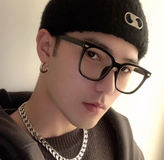 New Anti-blue light glasses, European and American fashion large frame, popular glasses frame, Korean version, student myopia finished glasses, wholesale