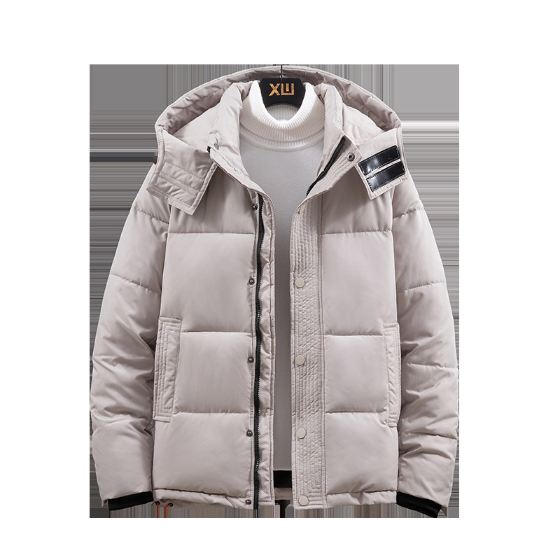 Manteau d'hiver en coton pour homme, style court, épais, chaud, décontracté, pour jeune étudiant, tendance_voghion.com