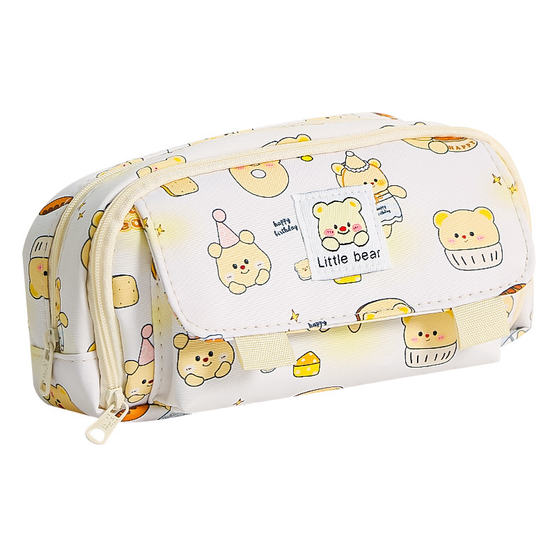 Estuche para lápices de gran capacidad 2024 - Diseño minimalista con apertura amplia - Multifunción y aspecto atractivo - Para Instagram