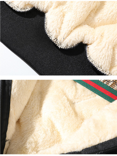 Men's Lamb Wool Cotton Winter New Casual Thickened Fleece Jacket for Youth and Teenagers Warm Cotton Coat Set