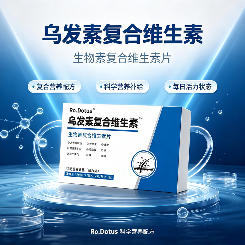 Ro.Dotus Ufasu Complex Vitamin Biotin Complex Vitamin Tablets 42G/Bottle for Running and Brisk Walking Exercise
