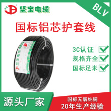 廠家批發BLV塑鋁線 電纜10mm黃綠接地線戶外單芯電纜線國標紅黑線