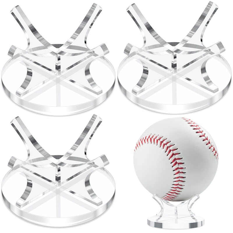 Acrylic Tennis and Soccer Storage Rack, Basketball, Baseball, Golf Ball No-Drill Storage Rack, Desktop Type Acrylic Tennis and Soccer Storage Rack, Basketball, Baseball, Golf Ball No-Drill Storage Rack, Desktop Type
