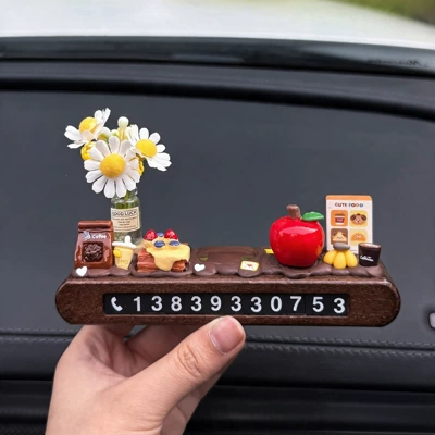 Car Temporary Parking Number Plate: Nömrəli dayanma kartı - cream-colored-parking-sign-style-6-material-kit-note-finished-product-will-be-shipped-by-default