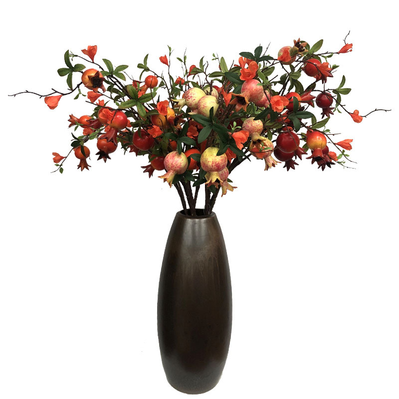 仿真水果石榴 绿植石榴树 客厅家居装饰造景拍摄假石榴厂家批发