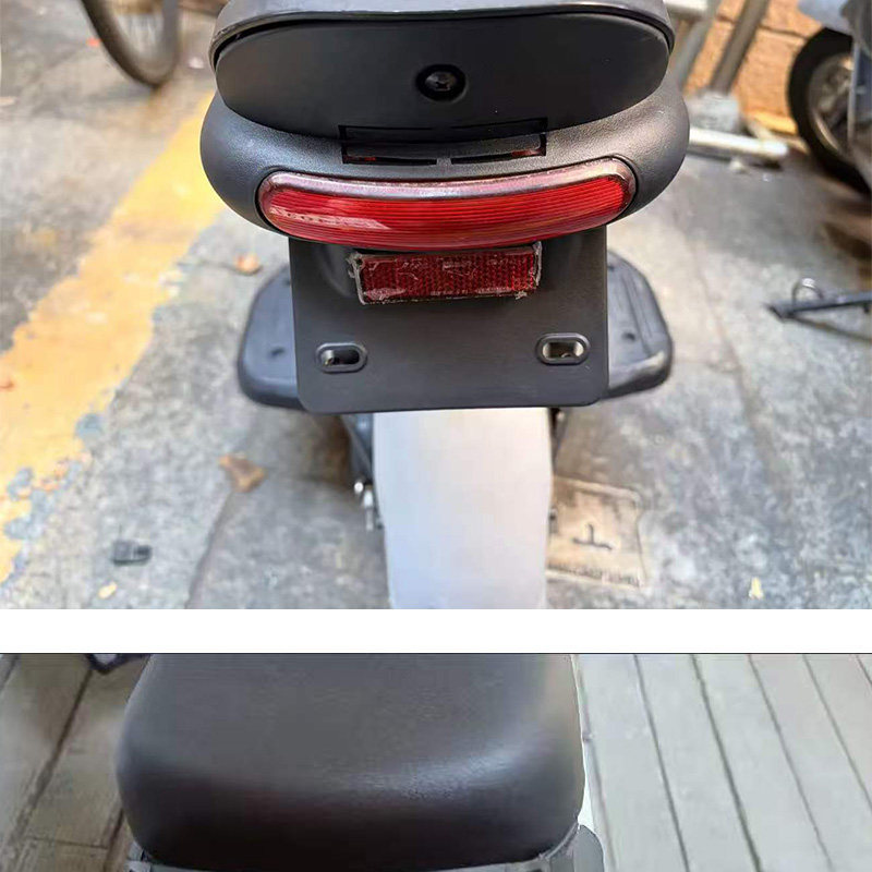 Electric vehicle rear license plate bracket for Green Source FBV/FBG2/Little Candy tail light connector original license plate mounting plate