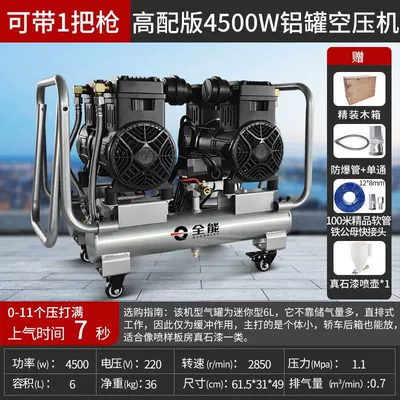 Power High Pressure Air Pump, Hava kompressorları - 100m-tubes-watering-can-4500-watts-6-liters-11-pressure
