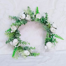 森系花环大人头饰2021年新款仙女仿真花婚纱摄影拍照写真个性创意