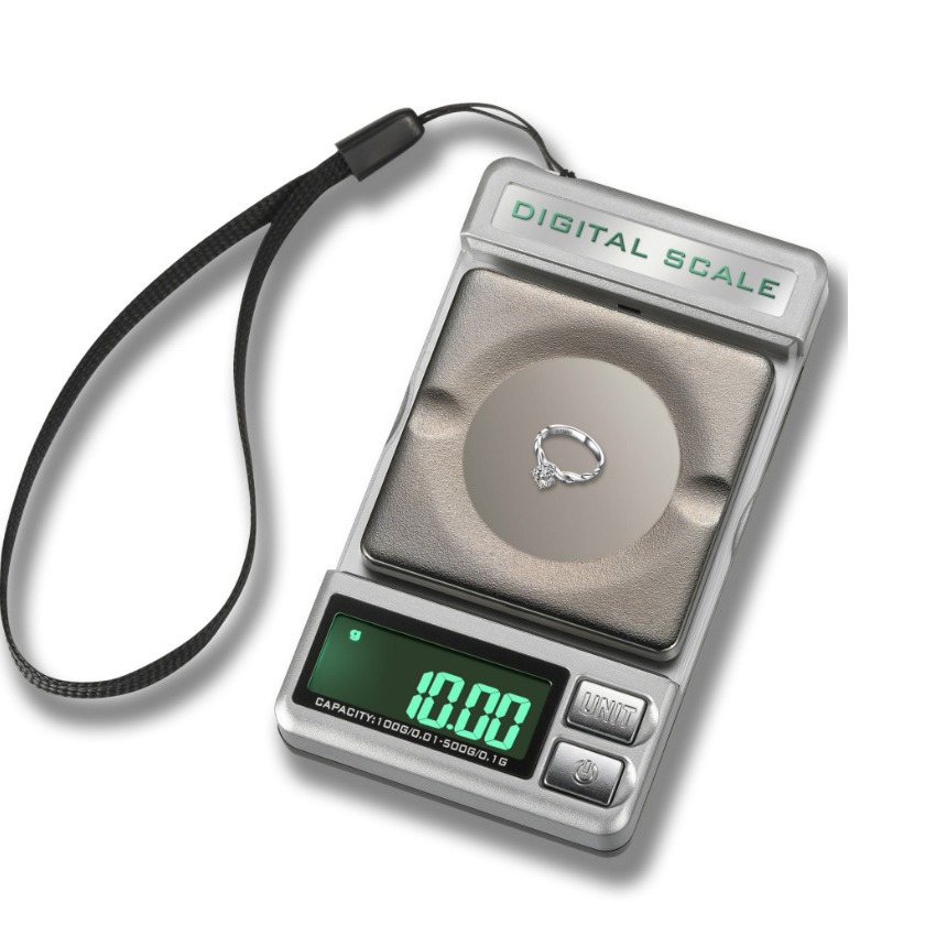 08B 0.01g 迷你电子秤测力计 克拉秤悬挂式珠宝秤悬臂梁