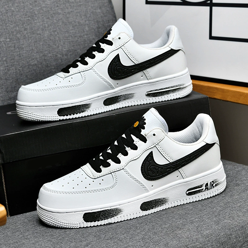 Кеды низкие (Nike) Air Force 1, белые, универсальные, размеры 36–45