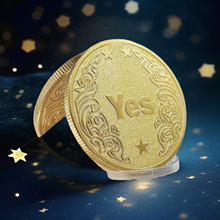 纪念币幸运礼物许愿硬币Y道具五角星水晶创意礼品玩具NOYES手工