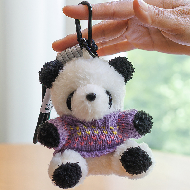 かわいい成都ジャイアントパンダペンダントセーターパンダペンダントクマバッグキーホルダーぬいぐるみ人形女の子