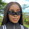 Sunglasses, glasses hip-hop style, 2023, European style, 2 carat, graduation party