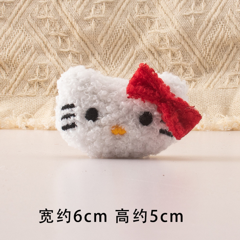 かわいいケイティぬいぐるみペンダント KT 猫ヘアアクセサリーゴムバンドヘアピン人形 DIY 服靴下帽子アクセサリー|undefined