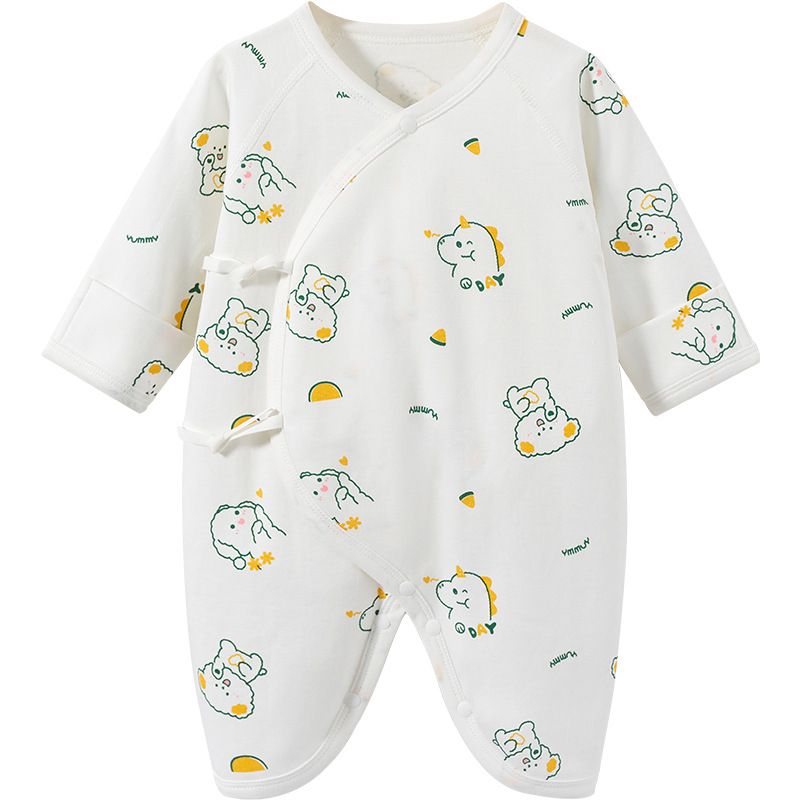 Ropa de bebés recién nacidos primavera y otoño algodón 0 delgado monje de marzo ropa de mariposa para niños pequeños camiseta de bebé