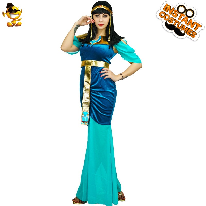 Halloween adulto reina egipcia traje adulto Cleopatra partido rendimiento etapa ropa distribución al por mayor image 7