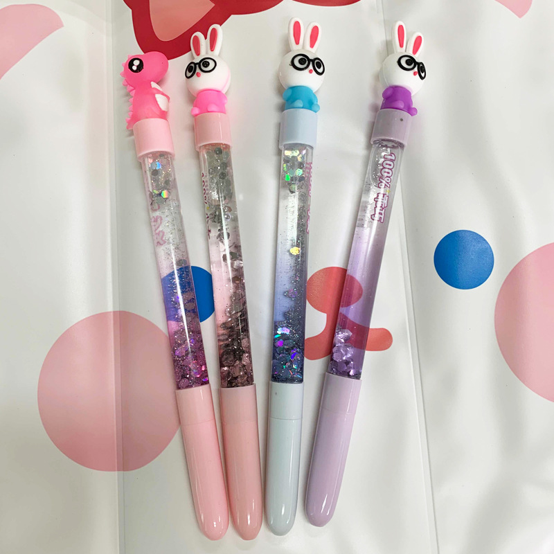 Dibujos animados lindo Hada palo lindo dibujos animados estrellas en aceite arenas movedizas magia creativa colorido arenas movedizas pluma de gel pluma