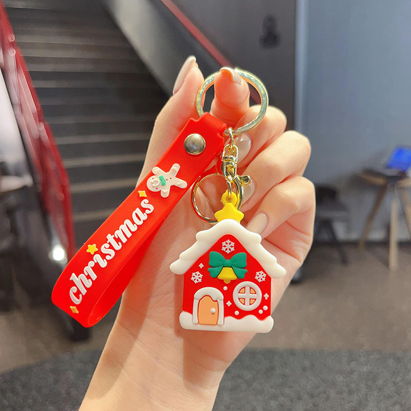 古典的なサンタクロースのキーホルダークロスボーダーストラップバッグアクセサリー自動車チェーン小商品カップル小プレゼント卸売り|undefined