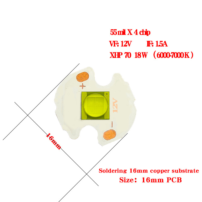 Dc 3v/6v/12v xhp 50電球t 6 xhp 70電球xhp 90 led 18-40w強光懐中電灯|undefined