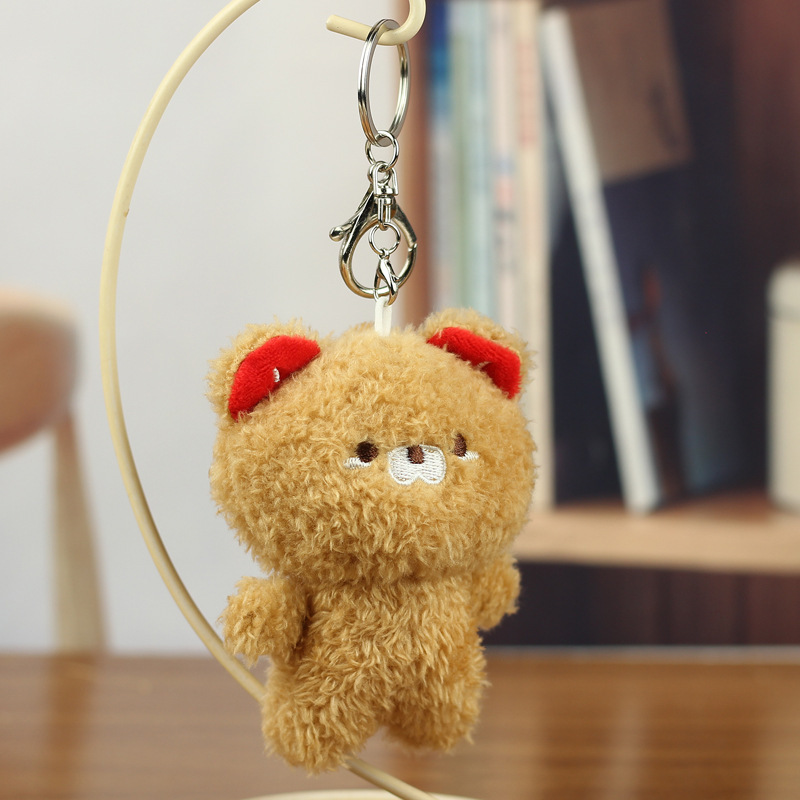 インターネット有名人韓国のかわいいカエルぬいぐるみペンダントヒグマバッグキーホルダーペンダントウサギひよこ人形|undefined