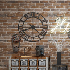 Wholesale Retro Nostalgic American Imitation Brick Pattern Brick Brick Wallpaper Cafe Bar Restaurant Cultural Stone Red Brick Wall