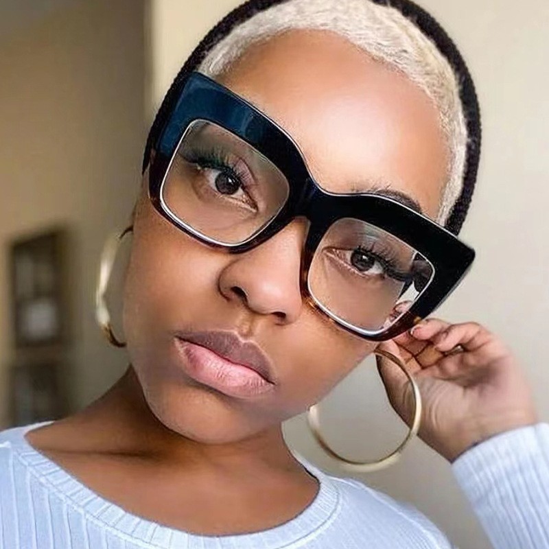 50g Weight Full Frame Glasses Structure Glasses Classification Ac, UV400 Protection Lens Material Square Glasses Style Street Occasion Solid Color Pattern Women'S Gender Exaggerated Style Exaggerated Solid Color Ac UV400 Protection Square Full Frame Women's Sunglasses 2