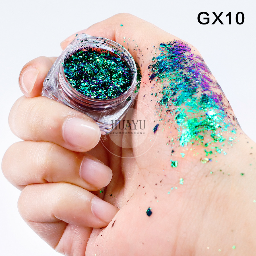 Explosiva transfronteriza camaleón óptico película gruesa Yunjin rosa arco iris estrella camaleón película gruesa ópalo rosa nail art sombra de ojos